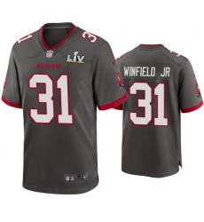 Men Antoine Winfield Jr. Buccaneers Pewter Super Bowl Lv Game Jersey