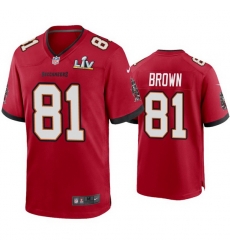 Men Antonio Brown Buccaneers Red Super Bowl Lv Game Jersey