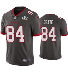 Men Cameron Brate Buccaneers Pewter Super Bowl Lv Vapor Limited Jersey