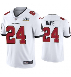 Men Carlton Davis Buccaneers White Super Bowl Lv Vapor Limited Jersey