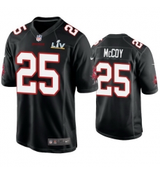 Men Lesean Mccoy Buccaneers Black Super Bowl Lv Game Fashion Jersey