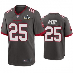 Men Lesean Mccoy Buccaneers Pewter Super Bowl Lv Game Jersey