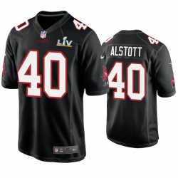 Men Mike Alstott Buccaneers Black Super Bowl Lv Game Fashion Jersey