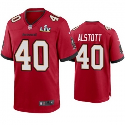 Men Mike Alstott Buccaneers Red Super Bowl Lv Game Jersey