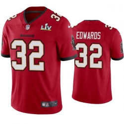 Men Mike Edwards Buccaneers Red Super Bowl Lv Vapor Limited Jersey