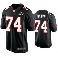 Men Paul Gruber Buccaneers Black Super Bowl Lv Game Fashion Jersey