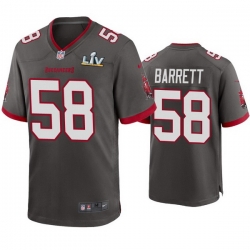 Men Shaquil Barrett Buccaneers Pewter Super Bowl Lv Game Jersey