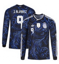 Men 9Julian Alvarez Argentina National Team adidas 2026 Away Replica Jersey Black 1 Men 9Julian Alvarez Argentina National Team adidas 2026 Away Replica Jersey Black 1