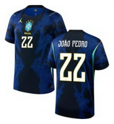Youth 22 Brazil National Team Joao Pedro 2026 Home Jersey 2