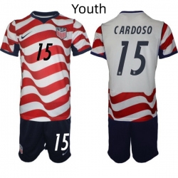 USA FIFA World Cup 2026 Soccer Red Home Jersey Johnny Cardoso #15