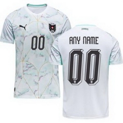 Men 00 Austria Custom World Cup Away Replica Jersey  2