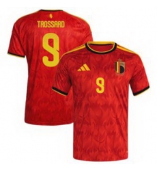 Men 9Leandro Trossard Belgium Jersey 1 Men 9Leandro Trossard Belgium Jersey 1