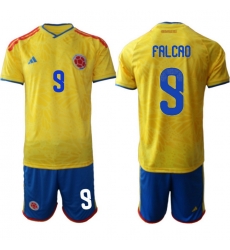 Colombia 2026 FIFA World Cup Soccer Jersey Yellow #9 FALCAO Colombia 2026 FIFA World Cup Soccer Jersey Yellow #9 FALCAO