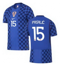 Men 15 Croatia Mario Pasalic Away Replica World Cup   2