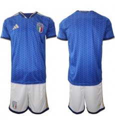 Italy 2026 FIFA World Cup Soccer Jersey Blue BLANK Italy 2026 FIFA World Cup Soccer Jersey Blue BLANK