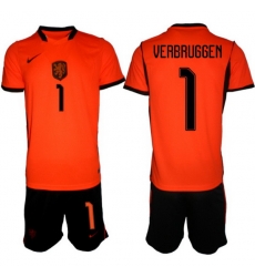 Men Netherlands 2026 Soccer Jerseys Orange #1 Bart Verbruggen Men Netherlands 2026 Soccer Jerseys Orange #1 Bart Verbruggen