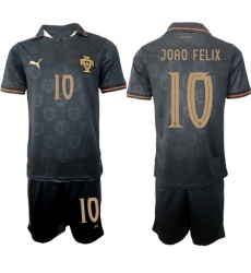 Portugal 2026 FIFA World Cup Soccer Jersey Black #10 JOAO FELIX