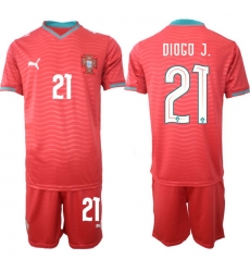 Portugal 2026 FIFA World Cup Soccer Jersey Red #21 DIOGO J. Portugal 2026 FIFA World Cup Soccer Jersey Red #21 DIOGO J.