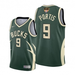 bucks bobby portis green 2021 nba playoffs jersey