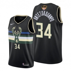 bucks giannis antetokounmpo statement edition black 2021 nba finals jersey