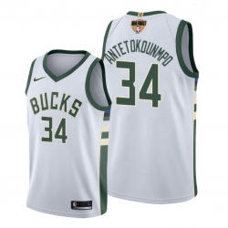 bucks giannis antetokounmpo white 2021 nba finals jersey