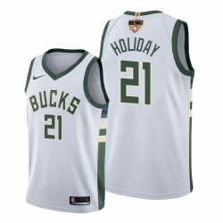 bucks jrue holiday white 2021 nba finals jersey