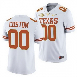 Texas Longhorns Custom White 2021 Red River Showdown Men Jersey