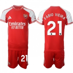 Men Arsenal 2026 Soccer Jerseys Red #21 FABIO VIEIRA