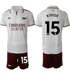 Men Arsenal 2026 Soccer Jerseys White #15 KIWIOR