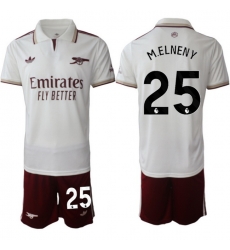 Men Arsenal 2026 Soccer Jerseys White #25 MELENEY
