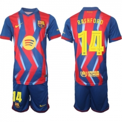 Men FC Barcelona 2026 Soccer Jerseys RedBlue #14 RASHFORD (2)
