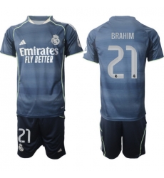 Men Real Madrid 2026 Soccer Jerseys DarkBlue #21 BRAHIM Men Real Madrid 2026 Soccer Jerseys DarkBlue #21 BRAHIM