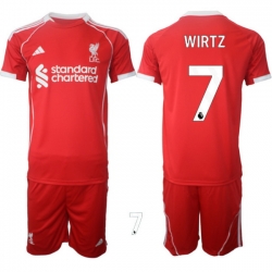 Men Liverpool 2026 Soccer Jerseys Red #7 WIRTZ