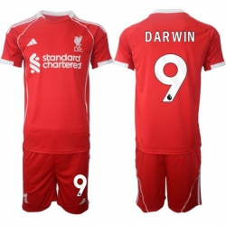 Men Liverpool 2026 Soccer Jerseys Red #9 DARWIN