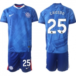 Men Chelsea 2026 Soccer Jerseys Blue #25 CAICEDO