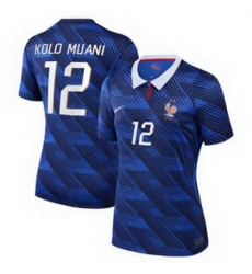 Women 12Randal Kolo Muani France Jersey 3 Women 12Randal Kolo Muani France Jersey 3