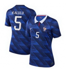 Women 5Pierre Kalulu France Jersey 3 Women 5Pierre Kalulu France Jersey 3