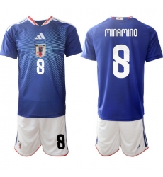 Japan 2026 FIFA World Cup Soccer Jersey Blue #8 MINAMINO