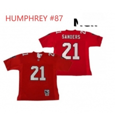 HUMPHREY #87 Falcons Red Throwback NFL Jersey