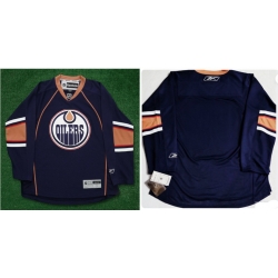 Men Reebok Bilers Blue Blank Throwback NHL Jersey