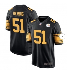 Men Steelers 51 Herbig Black F U S E Stitched NFL jersey Men Steelers 51 Herbig Black F U S E Stitched NFL jersey