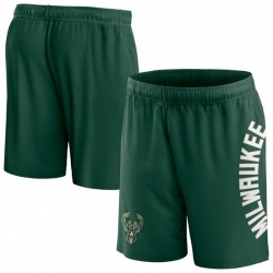 Men Milwaukee Bucks Green Post Up Mesh Shorts 