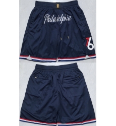 Men Philadelphia 76ers Navy Shorts Run Small Men Philadelphia 76ers Navy Shorts Run Small