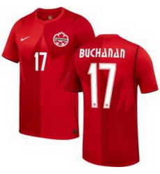Men 17 Canada Tajon Buchanan Replica Away 1 Men 17 Canada Tajon Buchanan Replica Away 1