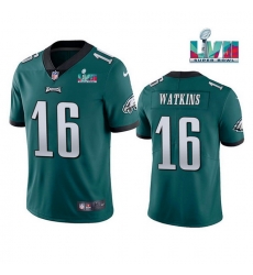 Men Women Youth Toddler Philadelphia Eagles 16 Quez Watkins Green Super Bowl LVII Vapor Untouchable Limited Stitched Jersey