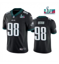 Men Women Youth Toddler Philadelphia Eagles 98 Robert Quinn Black Super Bowl LVII Vapor Untouchable Limited Stitched Jersey