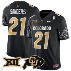 Men Colorado Buffaloes #21 Shilo Sanders Black Vapor Limited Stitched Football Jersey