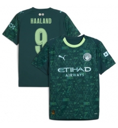 Haaland Manchester city jerseys Green Haaland Manchester city jerseys Green