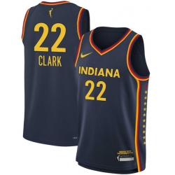 Women Indiana Fever Caitlin Clark #22 Navy Blue Stitched Basketball WNBA Jersey