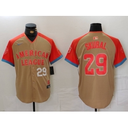 Men American League 29 Tarik Skubal Cream 2024 All Star Limited Stitched Baseball Jersey 2